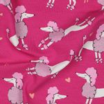 Jersey - Pudelhund Glitter Rosa