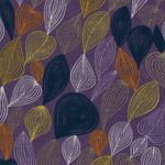 Romanit-jersey - Löv linjer lila