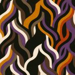 Viscose - Twill Golven Zwart Paars