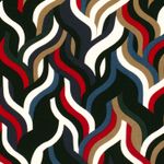 Viscosa - Sarga Ola Negro Rojo