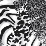 Romanit-Jersey - Safari Djurmix Svartvit