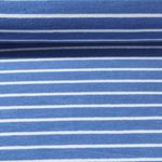 Eponge stretch - Rayures Bleu clair Ecru-0