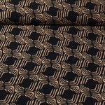 Viskose-Twill - Retro Schwarz Sand