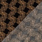 Viscose-twill - Retro zwart zand