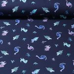 Jersey - Digitaldruck Kleine Dinos Marine