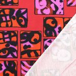 Jersey - Impression numérique motifs spray rouge