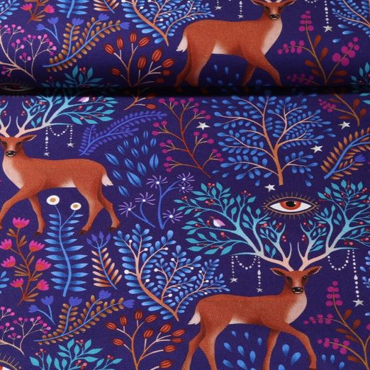 Toile canevas bio - Hamburger Liebe Impression digitale Midnight Noctum Life Violet