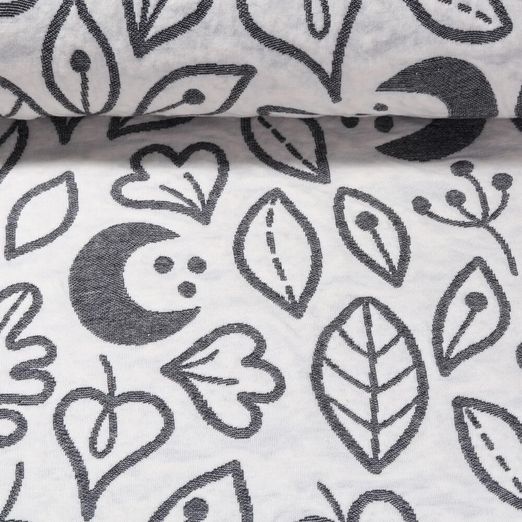 Sweat bio - Hamburger Liebe Midnight Woodland Matelassé Ecru