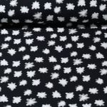 Bio Sweat - Digitale print Middernacht vallende sterren Zwart
