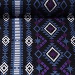 Organisk Jacquard Jersey - Midnight Sky Svart