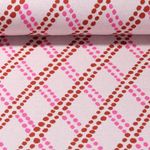 Ekologisk Jacquard Jersey - Hamburger Midnight Liebe Ecru