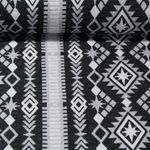 Bio Jacquard Jersey - Hamburger Liebe Midnight Sky Schwarz Weiß-0