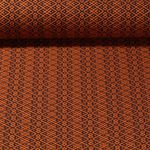 Biologische jacquard jersey - Midnight Dream Knit Rust