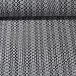 Organic Jacquard Jersey - Midnight Dream Knit Musta Valkoinen