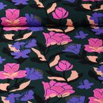 Viscose durable - Nerida Hansen Amira Floral Vert sapin EcoVero