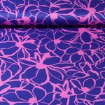 Baumwoll-Satin - Nerida Hansen Magnolia Blau