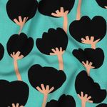 Duurzame viscose - Nerida Hansen Klaprozen Jade EcoVero