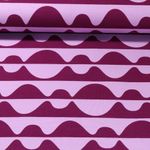 Sweat - French Terry Wellen Lila Angeraut