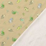 Jersey - Digitaltryck Små dinosar sand