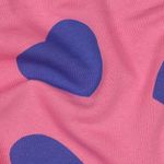 Joggingstof - Roze hartjes