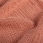 Coton mousseline - Corail