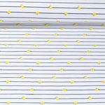 Jersey - Zitronen Gestreift Weiß