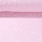 Tissu éponge - rose bébé