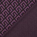 Jacquard Jersey - Geo Aubergine
