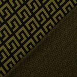 Jacquard-Jersey - Geo Olive