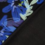 Romanit-jersey - Digitaltryck blå blommor