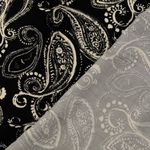 Twill de viscosa - Paisley negro