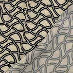 Twill de viscosa - Olas en blanco lana