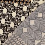 Popelina de Viscosa - Mezcla de Patrones Ecru Beige