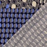 Popelina de viscosa – mezcla de estampados ecru azul
