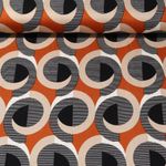 Viskose-Satin - Retro Rost Beige