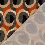 Viscose satijn - Retro roest beige