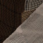 Viscose-twill - lijnmix zwart nougat