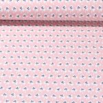 Sommersweat - French Terry Blumen Rosa Angeraut