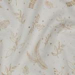 Katoenen canvas - Digitale print kersttakken wit