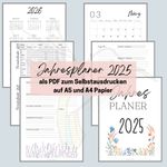 Wochenplaner zum Ausdrucken 2025 - Schnittmuster eBook-1