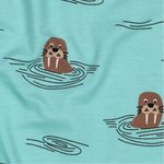 Soft Sweat - Söt valross mörkmint borstad