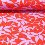 Soft Sweat - Blätter Rosa Hellrot