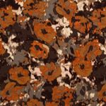 Viscose - Abstracte bloemen taupe