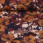 Viskose - Blüten Abstrakt Navy