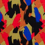 Viscosa - Abstracto Stone Washed Azul Real