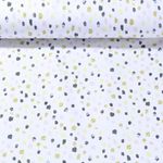 Jersey - Taches Paillettes Blanc Vert