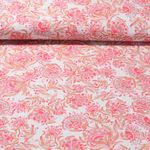 Tissu coton - Impression digitale Mélange Paisley Vintage Orange-0