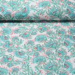 Baumwoll-Webware - Digitaldruck Vintage Mix Paisley Grün