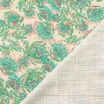 Tissu en coton - Imprimé numérique Vintage Mix Paisley Vert