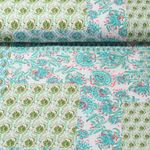 Baumwoll-Webware - Digitaldruck Vintage Mix Grün